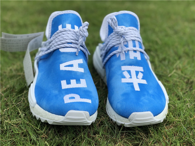 Super max Adidas NMD Human Race Pharrell China Exclusive Blue(98% Authentic quality)